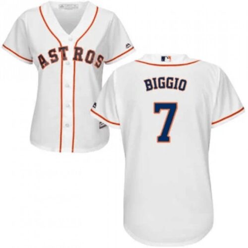 68634cc5e9e91_1 Women's Houston Astros #7 Craig Biggio White Cool Base Stitched MLB Jersey(Run Small)