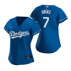 68634cea225ae_1 Women's Los Angeles Dodgers #7 Julio Urias Blue Stitched MLB Jersey(Run Small)