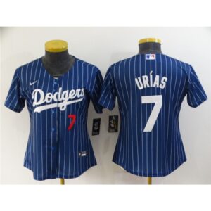68634cef63cf2_1 Women's Los Angeles Dodgers #7 Julio Urias Blue Stitched Baseball Jersey(Run Small)