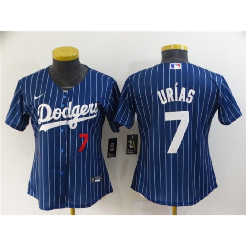 68634cef63cf2_1 Women's Los Angeles Dodgers #7 Julio Urias Blue Stitched Baseball Jersey(Run Small)
