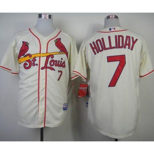 68634d3eafbf8_1 Cardinals #7 Matt Holliday Cream Cool Base Stitched MLB Jersey