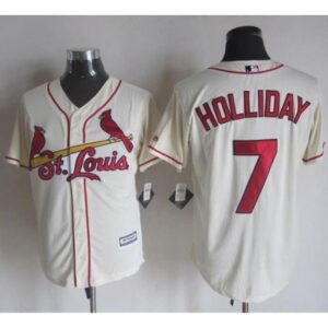 68634d41cde05_1 Cardinals #7 Matt Holliday Cream New Cool Base Stitched MLB Jersey