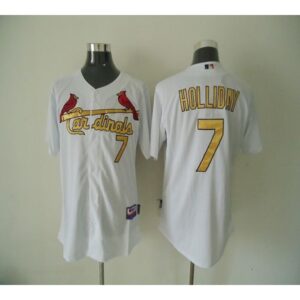 68634d5509cfc_1 Cardinals #7 Matt Holliday White(Gold No.) Cool Base Stitched MLB Jersey