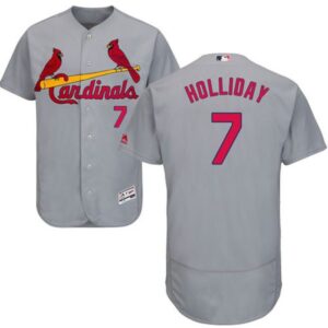 68634d5b8ea0d_1 Cardinals #7 Matt Holliday Grey Flexbase Authentic Collection Stitched MLB Jersey