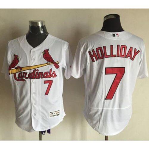 68634d6218bf4_1 Cardinals #7 Matt Holliday White Flexbase Authentic Collection Stitched MLB Jersey