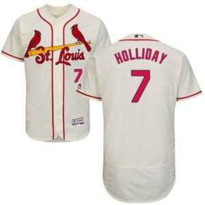 68634d684a9b2_1 Cardinals #7 Matt Holliday Cream Flexbase Authentic Collection Stitched MLB Jersey