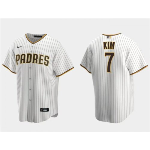 68634da97ac4a_1 Men's San Diego Padres #7 Ha-Seong Kim White Cool Base Stitched Jersey