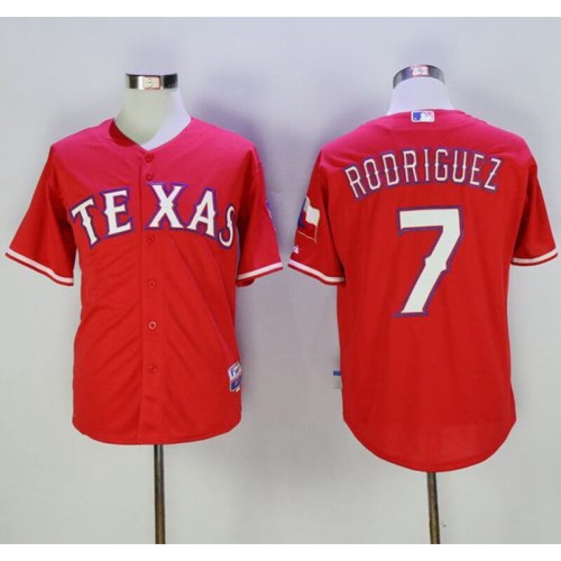68634dbd7f934_1 Rangers #7 ivan Rodriguez Red Cool Base Stitched MLB Jersey