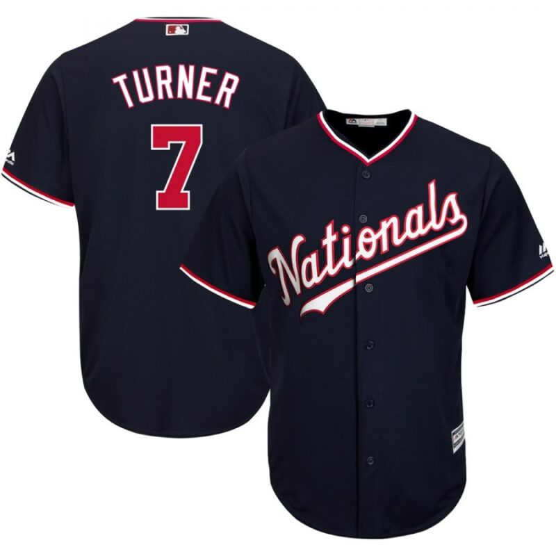 68634dc779ed2_1 Men's Washington Nationals #7 Trea Turner Navy Cool Base Stitched MLB Jersey
