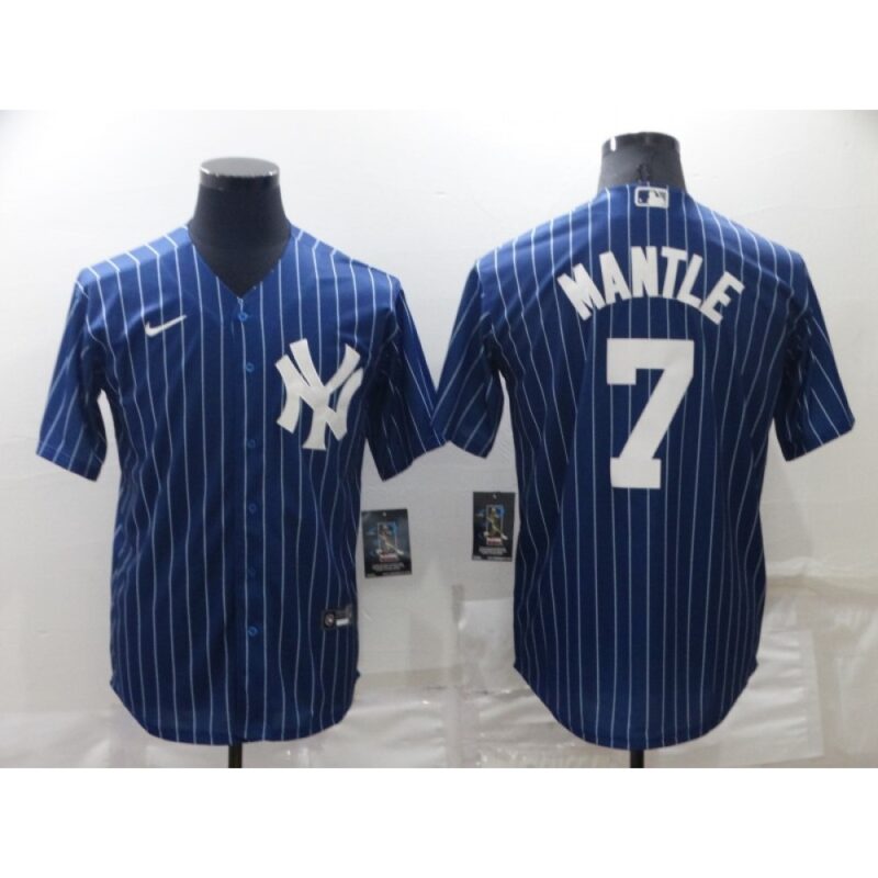 68634dee4974b_1 Men's New York Yankees #7 Mickey Mantle Navy Cool Base Stitched Jersey