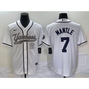68634df8c1ce3_1 Men's New York Yankees #7 Mickey Mantle White With Patch Cool Base Stitched Baseball Jersey