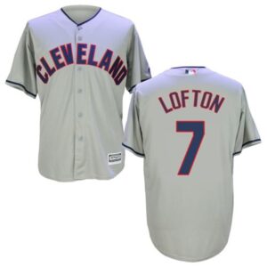 68634e7529ec0_1 indians #7 Kenny Lofton Grey New Cool Base Stitched MLB Jersey