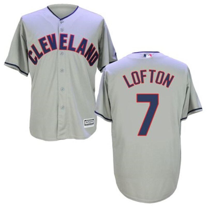 68634e7529ec0_1 indians #7 Kenny Lofton Grey New Cool Base Stitched MLB Jersey