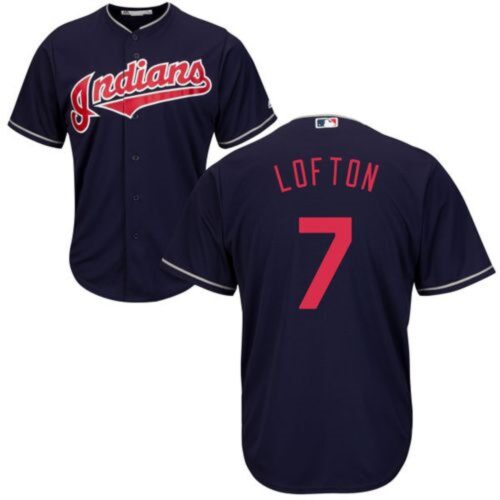 68634e7f55fdd_1 indians #7 Kenny Lofton Navy Blue New Cool Base Stitched MLB Jersey