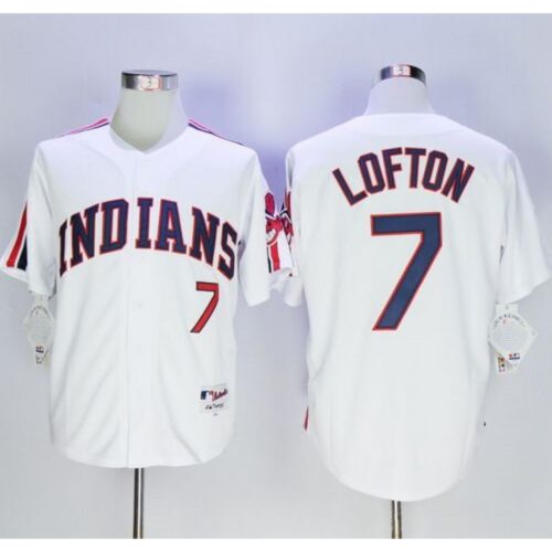 68634e9d54b51_1 indians #7 Kenny Lofton White 1978 Turn Back The Clock Stitched MLB Jersey