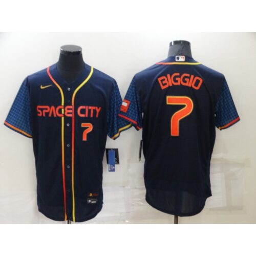 68634ebb00b45_1 Men's Houston Astros #7 Craig Biggio 2022 Navy City Connect Flex Base Stitched Baseball Jersey
