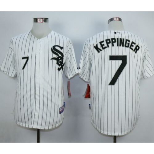 68634eedd45a4_1 White Sox #7 Jeff Keppinger White Cool Base Stitched MLB Jersey