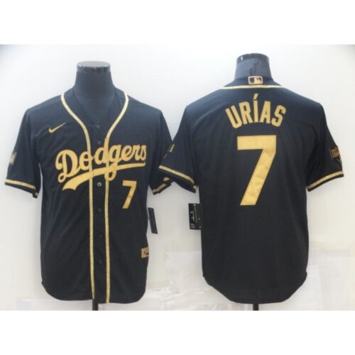 68634f0e07234_1 Men's Los Angeles Dodgers #7 Julio Urias Black Gold 2020 World Series Stitched Jersey
