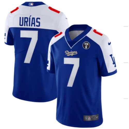68634f3f6745f_1 Men's Los Angeles Dodgers #7 Julio Urias Blue Vin Scully Patch Stitched Jersey