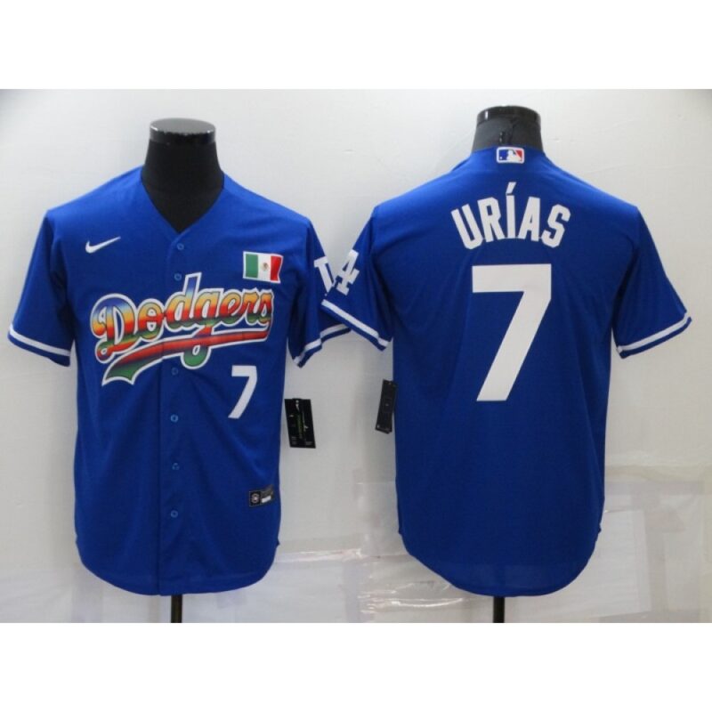 68634fb6c9a3c_1 Men's Los Angeles Dodgers #7 Julio Urias Royal Stitched Baseball Jersey