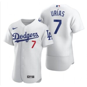 68634fc0aa254_1 Men's Los Angeles Dodgers #7 Julio Urias White Flex Base Stitched MLB Jersey