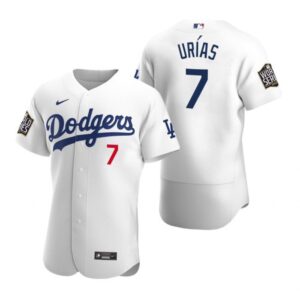 68634fe3d63ad_1 Men's Los Angeles Dodgers #7 Julio Urias White 2020 World Series Sttiched Jersey