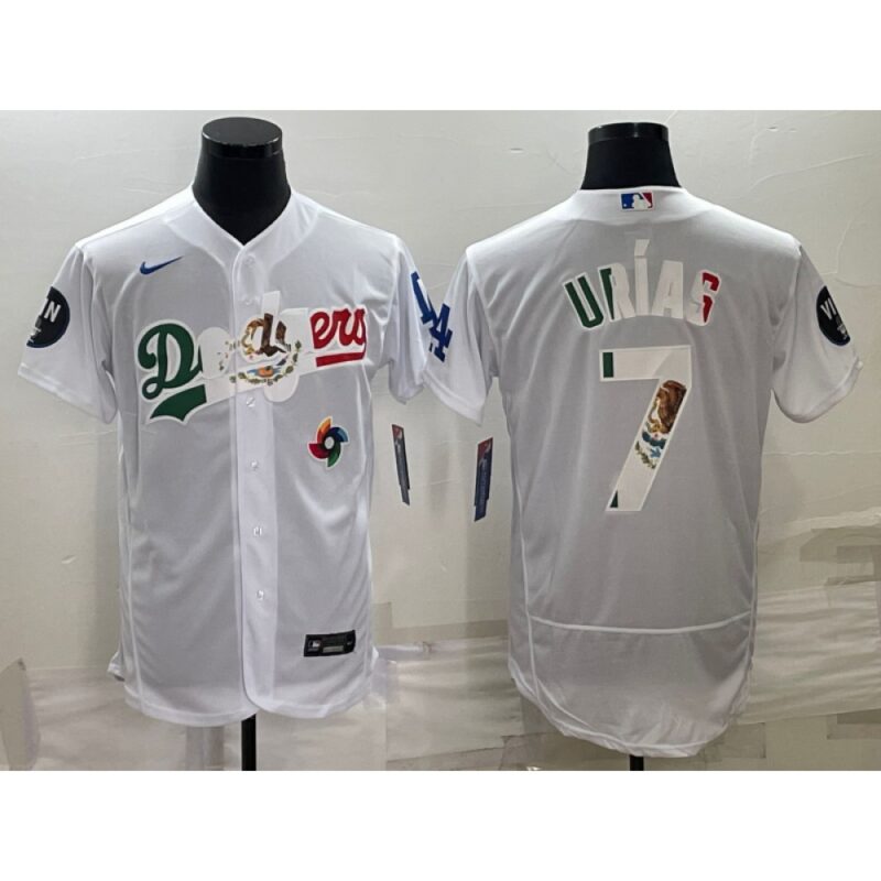 68634ff6caa31_1 Men's Los Angeles Dodgers #7 Julio Urias White With Vin Scully Patch Flex Base Stitched Baseball Jersey