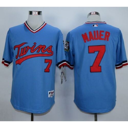 68635033969bd_1 Twins #7 Joe Mauer Light Blue 1984 Turn Back The Clock Stitched MLB Jersey