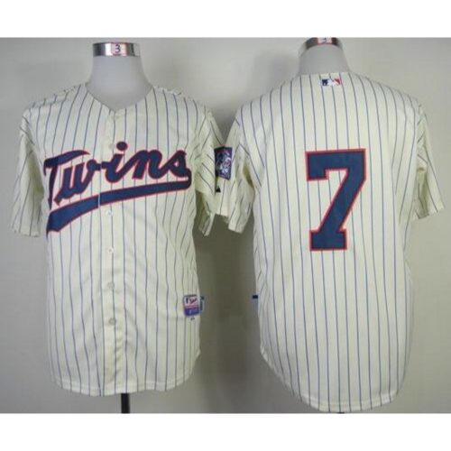 68635039cf767_1 Twins #7 Joe Mauer Stitched Cream MLB Jersey
