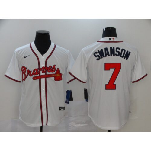 68635115464d3_1 Men's Atlanta Braves #7 Dansby Swanson White Cool Base Stitched MLB Jersey