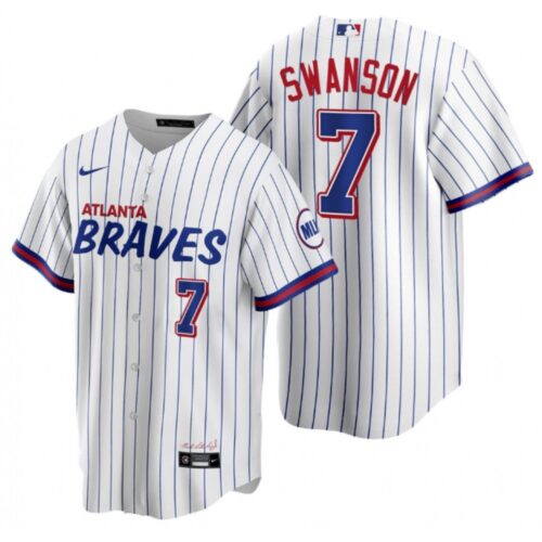 6863512ea3558_1 Men's Atlanta Braves #7 Dansby Swanson 2021 White City Connect Stitched Jersey