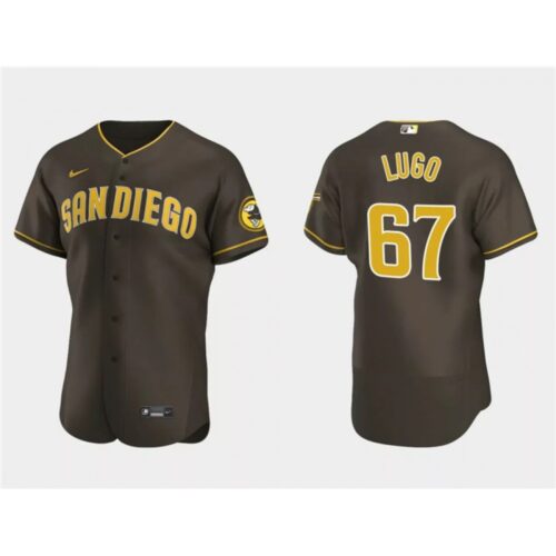 6863517233a7c_1 Men's San Diego Padres #67 Seth Lugo Brown Flex Base Stitched Baseball Jersey