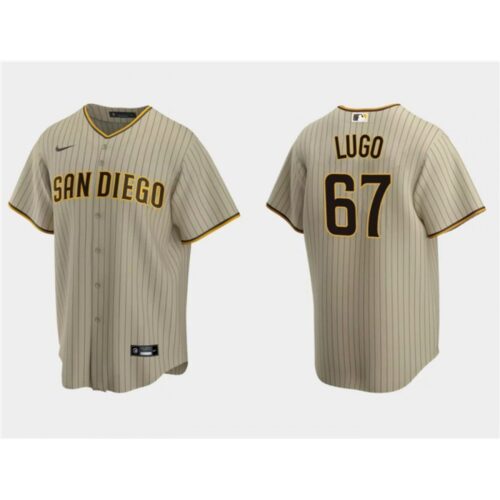 6863517812f25_1 Men's San Diego Padres #67 Seth Lugo Tan Cool Base Stitched Jersey