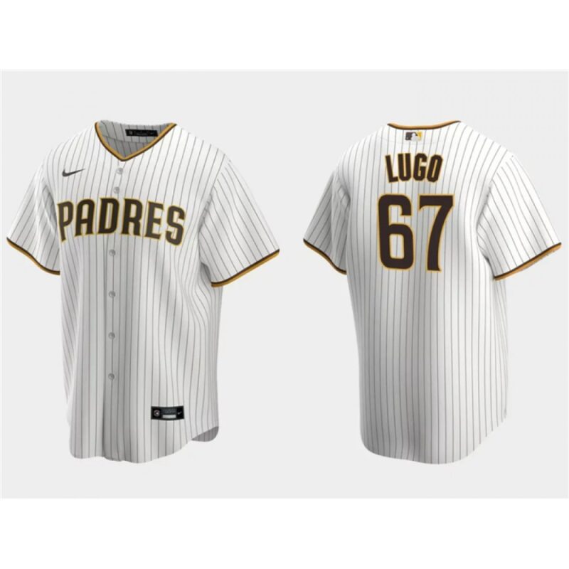 6863517e6404c_1 Men's San Diego Padres #67 Seth Lugo White Cool Base Stitched Jersey