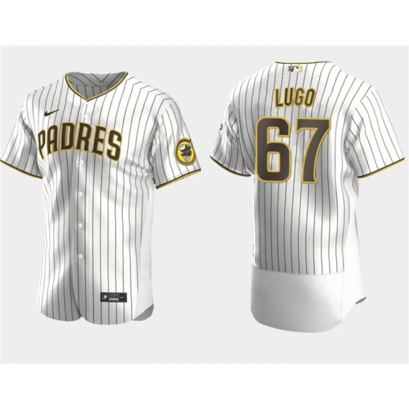 686351818e4dd_1 Men's San Diego Padres #67 Seth Lugo White Flex Base Stitched Baseball Jersey