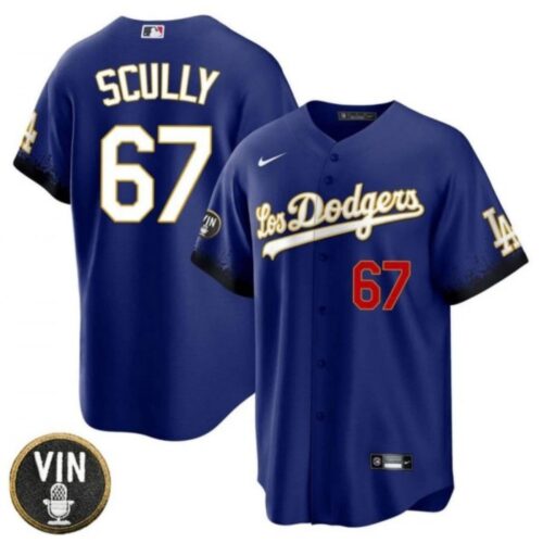6863518b5842f_1 Men's Los Angeles Dodgers #67 Vin Scully 2022 Navy Vin Scully Patch Cool Base Stitched Baseball Jersey