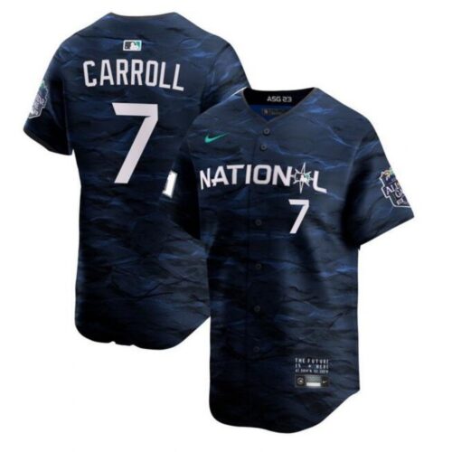 686351adb4252_1 Men's Arizona Diamondbacks #7 Corbin Carroll 2023 All-star Royal Stitched Baseball Jersey