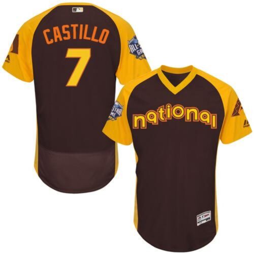 686351b718edb_1 Diamondbacks #7 Welington Castillo Brown Flexbase Authentic Collection 2016 All-Star National League Stitched MLB Jersey