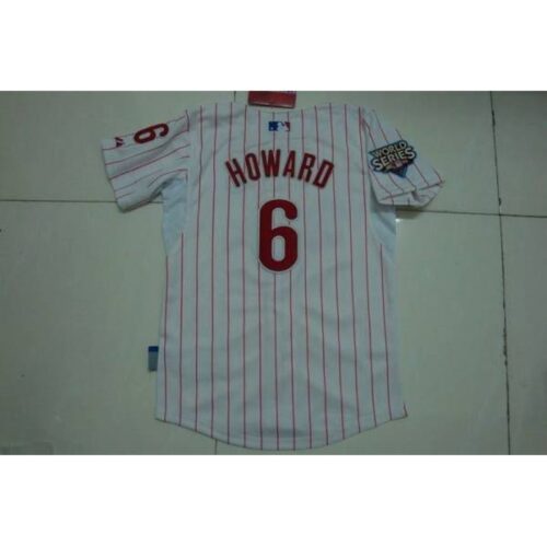 68635247efb11_1 Phillies #6 Ryan Howard Stitched White Red Strip Youth MLB Jersey