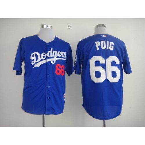 686352d6c5f13_1 Dodgers #66 Yasiel Puig Light Blue Cool Base Stitched MLB Jersey