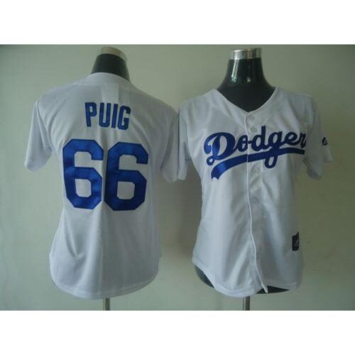 68635301ab763_1 Dodgers #66 Yasiel Puig White Women's Fashion Stitched MLB Jersey