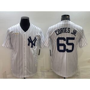 68635353599f9_1 Men's New York Yankees #65 Nestor Cortes Jr. White Cool Base Stitched Jersey