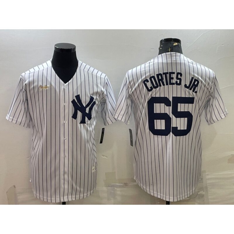 68635353599f9_1 Men's New York Yankees #65 Nestor Cortes Jr. White Cool Base Stitched Jersey