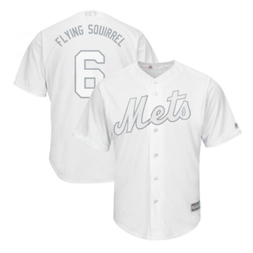 686353890a0d3_1 Men's New York Mets #6 Jeff McNeil "Flying Squirrel" White Cool Base Stitched Baseball Jersey