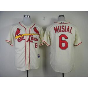6863539f9bece_1 Cardinals #6 Stan Musial Cream Alternate Cool Base Stitched MLB Jersey