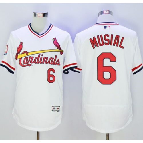 686353b059877_1 Cardinals #6 Stan Musial White Flexbase Authentic Collection Cooperstown Stitched MLB Jersey