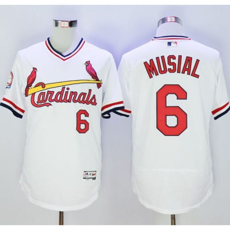 686353b059877_1 Cardinals #6 Stan Musial White Flexbase Authentic Collection Cooperstown Stitched MLB Jersey