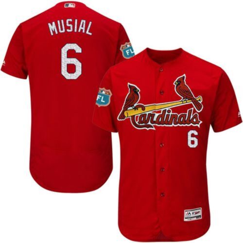 686353b6a4357_1 Cardinals #6 Stan Musial Red Flexbase Authentic Collection Stitched MLB Jersey