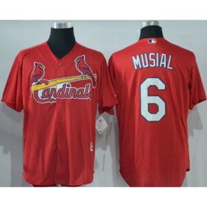 686353c0c7d5a_1 Cardinals #6 Stan Musial Red New Cool Base Stitched MLB Jersey