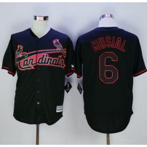 686353c73d61a_1 Cardinals #6 Stan Musial Black New Cool Base Fashion Stitched MLB Jersey